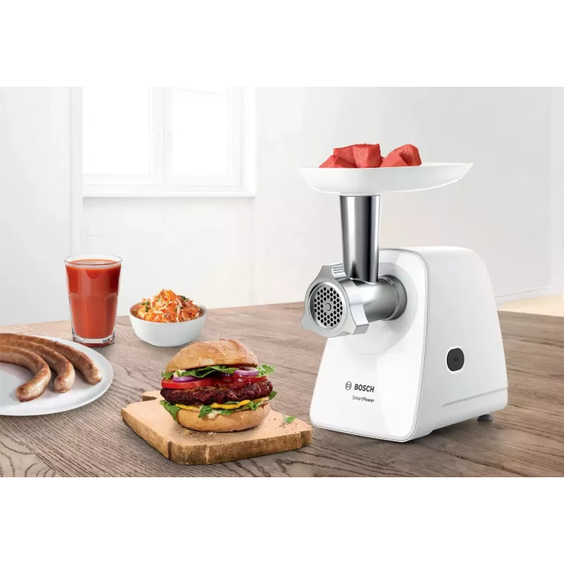 Bosch MFW2520W Κιμάς μηχανή 1500 W ανοξείδωτος χάλυβας, λευκή