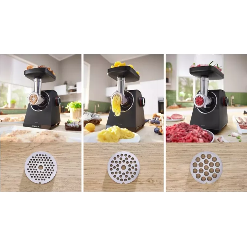 Bosch Serie 4 MFWS440B Κιμάς μηχανή 1900 W, μαύρη, ασημί