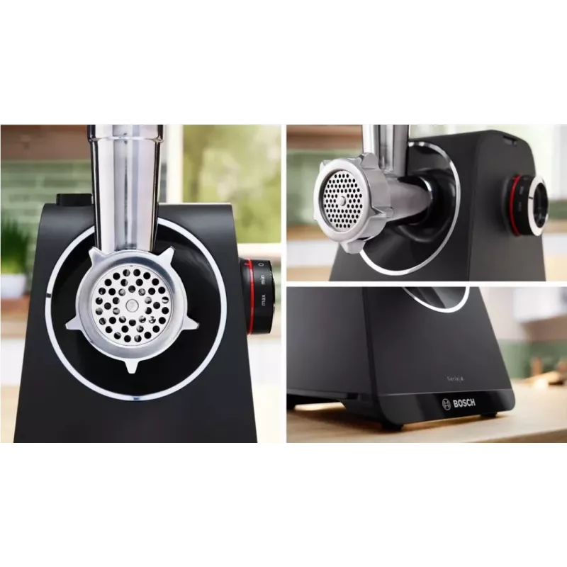 Bosch Serie 4 MFWS440B Κιμάς μηχανή 1900 W, μαύρη, ασημί