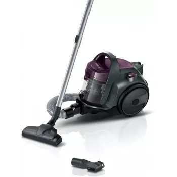Ηλεκτρική σκούπα δαπέδου Bosch BGC05AAA1 — 700 W, 1,5 l χωρίς σακούλα, HEPA 12, τηλεσκοπικός σωλήνας από ανοξείδωτο χάλυβα, ακτίνα δράσης 9 m, γκρι