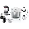 Bosch Serie 6 MUMS6EW22 κουζινομηχανή, 1600 W, σετ ζαχαροπλαστικής, εξάρτημα μπλέντερ, λευκό/ανοξείδωτο ατσάλι