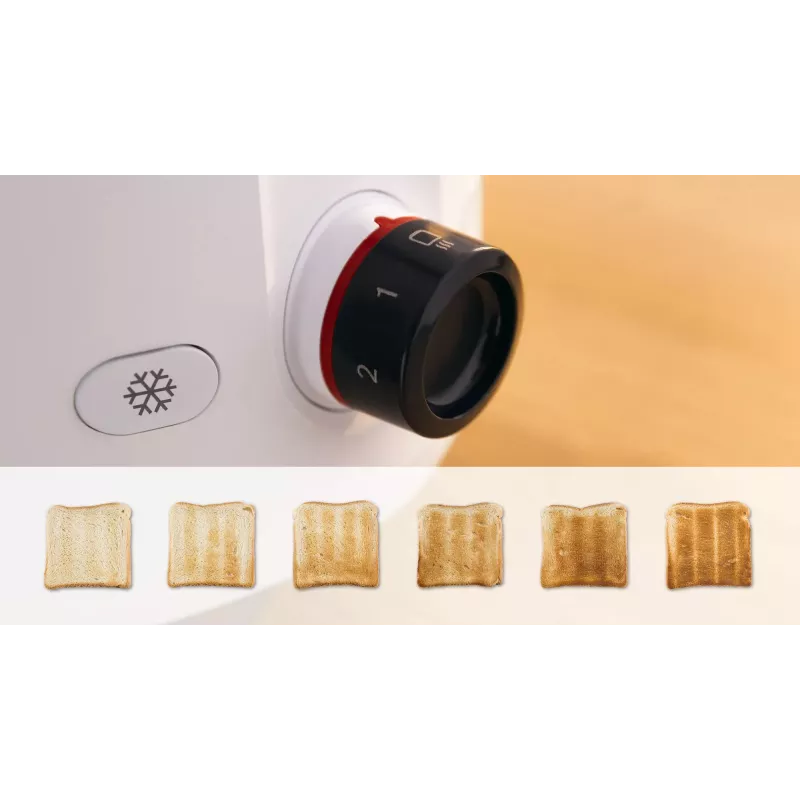Bosch TAT2M121 Τοστιέρα 6 2 Φέτες 950 W Λευκή