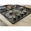 Candy Idea CHW6LBB Μαύρο Εντοιχιζόμενη εστία υγραερίου 60 cm 4 ζώνες