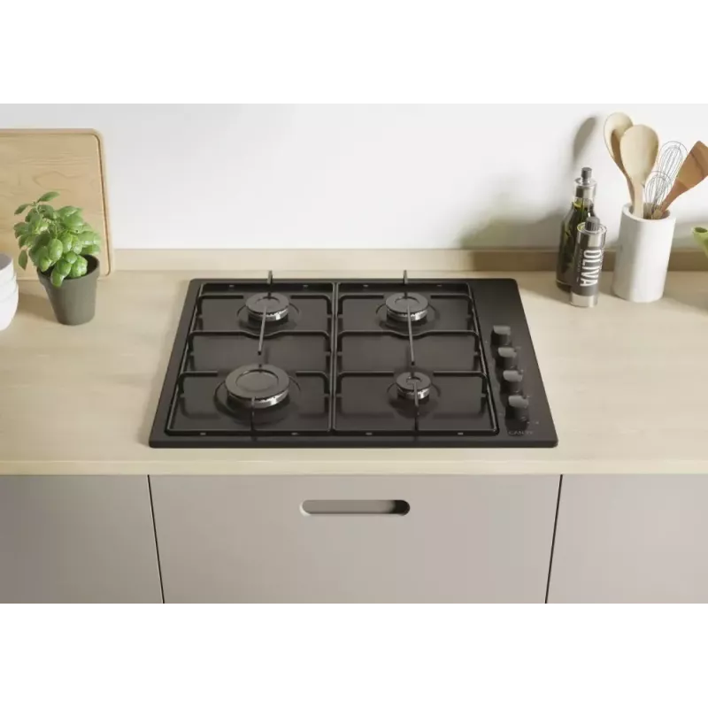 Candy Idea CHW6LBB Μαύρο Εντοιχιζόμενη εστία υγραερίου 60 cm 4 ζώνες
