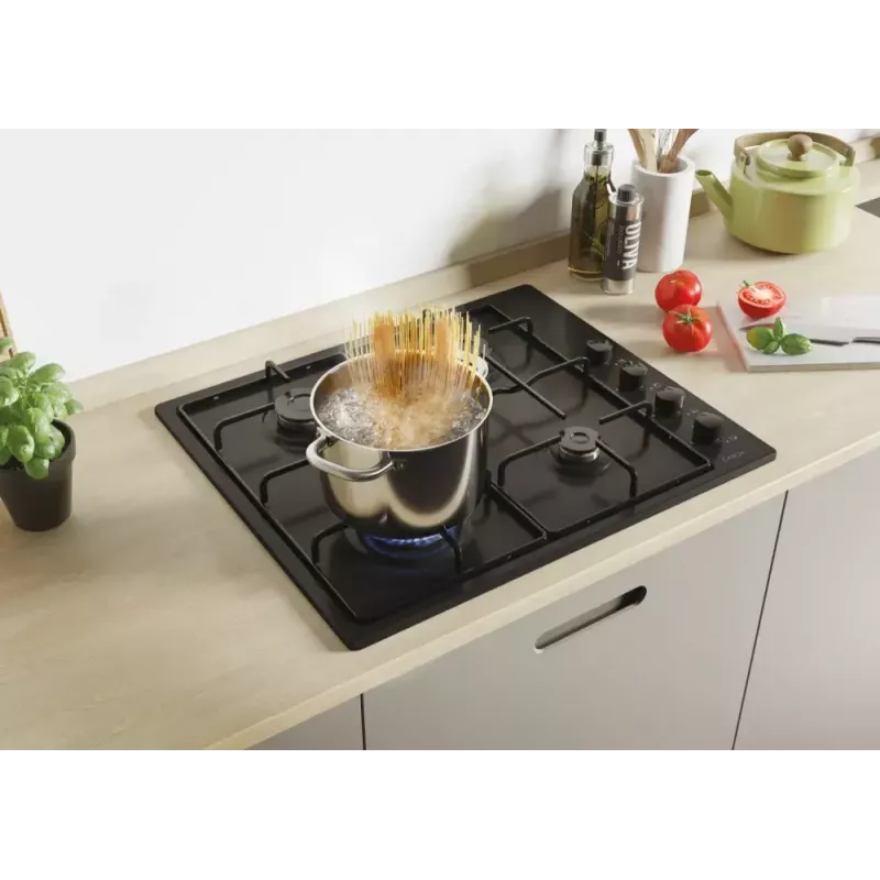 Candy Idea CHW6LBB Μαύρο Εντοιχιζόμενη εστία υγραερίου 60 cm 4 ζώνες
