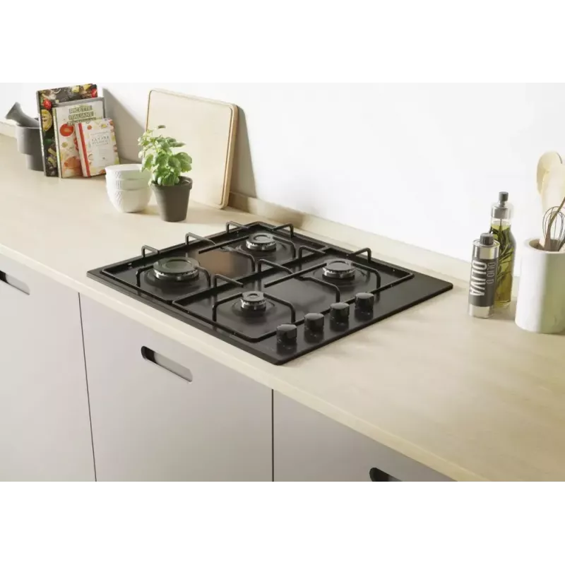 Candy Idea CHW6LBB Μαύρο Εντοιχιζόμενη εστία υγραερίου 60 cm 4 ζώνες