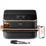 Cosori Dual Blaze Twinfry Chef Edition Διπλή 10 L Ελεύθερη 2800 W Φριτέζα θερμού αέρα Σκούρο γκρι, Ροζ χρυσό