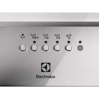 Electrolux LFG516X εντοιχιζόμενος απορροφητήρας, 54 cm, 600 m³/h (εντατική λειτουργία), 3 ταχύτητες, LED, τηλεχειριστήριο, ανοξείδωτος χάλυβας