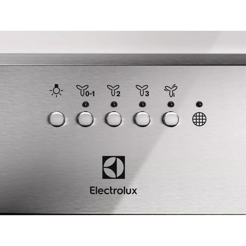 Electrolux LFG516X εντοιχιζόμενος απορροφητήρας, 54 cm, 600 m³/h (εντατική λειτουργία), 3 ταχύτητες, LED, τηλεχειριστήριο, ανοξείδωτος χάλυβας