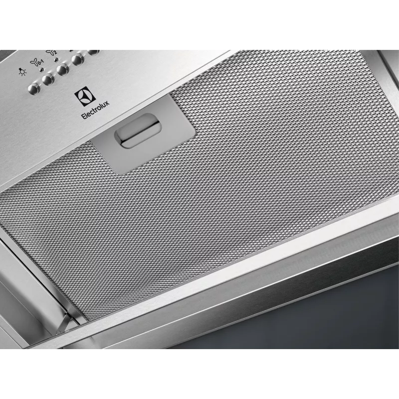 Electrolux LFG516X εντοιχιζόμενος απορροφητήρας, 54 cm, 600 m³/h (εντατική λειτουργία), 3 ταχύτητες, LED, τηλεχειριστήριο, ανοξείδωτος χάλυβας