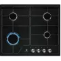 Electrolux EGS6424K, Μαύρο, Εντοιχιζόμενη, 60 cm, Αέριο, 4 εστίες