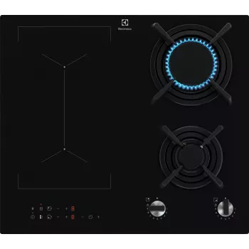 Electrolux KDI641723K Εστία Μαύρη Εντοιχιζόμενη 60 cm Συνδυαστική 4 εστιών, Περιστροφικοί διακόπτες, Αφή