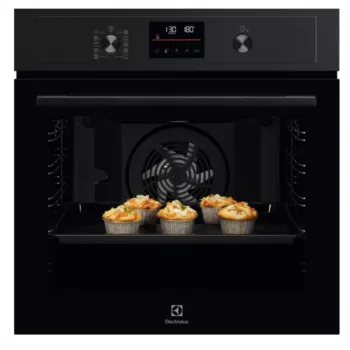 Εντοιχιζόμενος Ηλεκτρικός Φούρνος Electrolux EOD4P57H — 72 L, Πυρολυτικός αυτοκαθαρισμός, Ατμός & Θερμός αέρας, Γκριλ 2300W, μαύρος