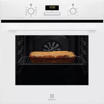 Εντοιχιζόμενος Ηλεκτρικός Φούρνος Electrolux EOF3H40BW, 65 L, Θερμός αέρας, Γκριλ, AquaClean, λευκός