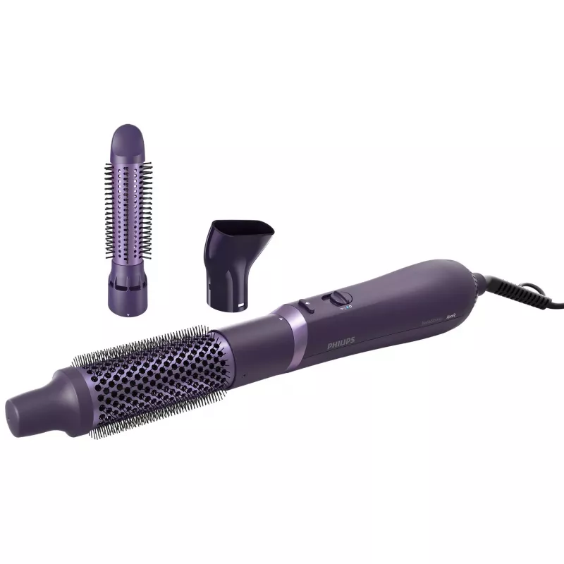 Σετ styling μαλλιών Philips 3000 series BHA305/00 — 800 W, 3 βαθμίδες θέρμανσης, 3 εξαρτήματα, μωβ