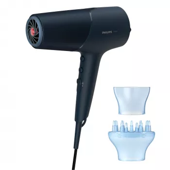 Πιστολάκι μαλλιών Philips BHD512/00 2300 W, 6 βαθμίδες θερμότητας/ταχύτητας, ιονικό, ντιφιούζερ & συγκεντρωτήρας, ναυτικό μπλε