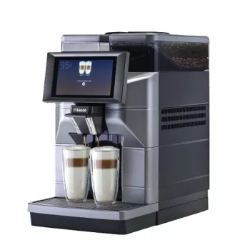 Saeco Magic M2 9J0400 πλήρως αυτόματη μηχανή εσπρέσο, 1900 W, δοχείο νερού 4 l, ενσωματωμένος μύλος, έγχρωμη οθόνη αφής 7 ιντσών, αφρογάλακτος, ασημί