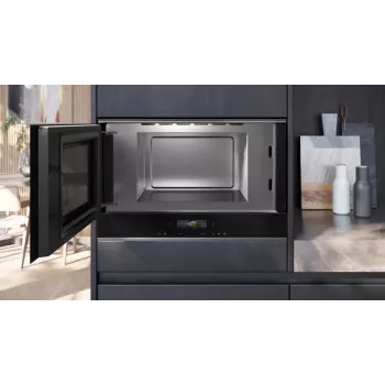 Siemens iQ700 BF722L1B1 φούρνος μικροκυμάτων μαύρος απλός φούρνος μικροκυμάτων εντοιχιζόμενος 21 l 900 W