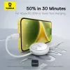 BASEUS Free2pull Expandable USB C To Ip Ligtning Fast Charging Καλώδιο 1 M 20 W Λευκό