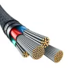 Καλώδιο USB-A σε Lightning Baseus 1 m 5 V 2,4 A λευκό, USB PD, 480 Mbit/s