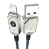 Καλώδιο USB-A σε Lightning Baseus 1 m 5 V 2,4 A λευκό, USB PD, 480 Mbit/s