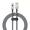 Καλώδιο USB-A σε Lightning Baseus 1 m 5 V 2,4 A λευκό, USB PD, 480 Mbit/s