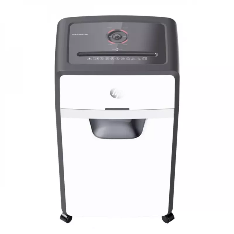 Καταστροφέας εγγράφων HP OneShred 24CC κοπή σε σωματίδια 65 dB 22 cm λευκό, μαύρο