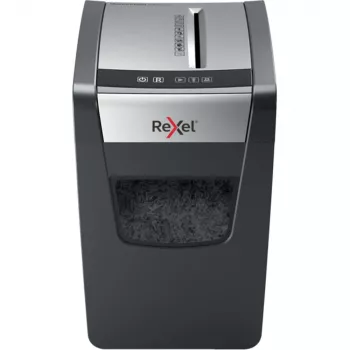 Rexel Momentum X410-SL Slimline καταστροφέας εγγράφων P4, διασταυρούμενη κοπή, 4 x 30 mm, 10 φύλλα, 23 L, μαύρο/γκρι