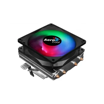 Ψύκτρα CPU AEROCOOL Air Frost 4 — 4 heatpipes, ανεμιστήρας 90 mm, TDP 125 W, πτερύγια αλουμινίου, Μαύρο