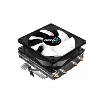 Ψύκτρα CPU AEROCOOL Air Frost 4 — 4 heatpipes, ανεμιστήρας 90 mm, TDP 125 W, πτερύγια αλουμινίου, Μαύρο