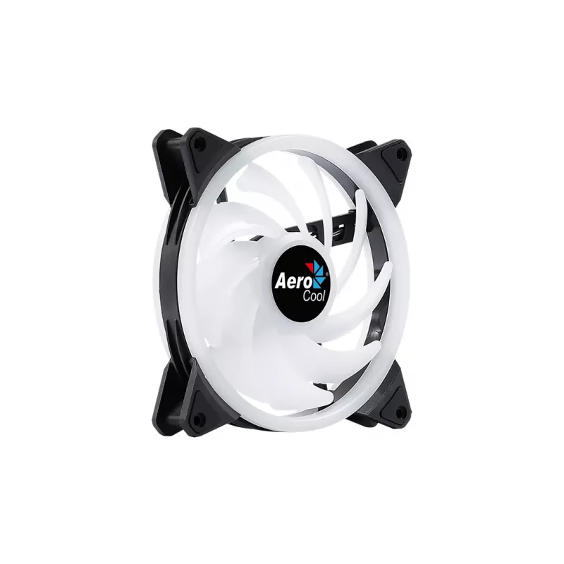 Ανεμιστήρας PC Aerocool DUO14 14cm ARGB LED Dual Ring Antivibration 6-Pin Μαύρο