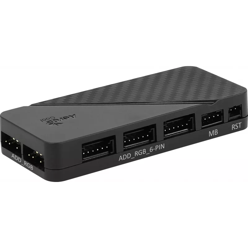 Aerocool MIRAGE12PRO Kit 3xFan PC 12cm ARGB 6 Pins Hub Silent Μαύρο