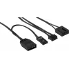 Aerocool MIRAGE12PRO Kit 3xFan PC 12cm ARGB 6 Pins Hub Silent Μαύρο