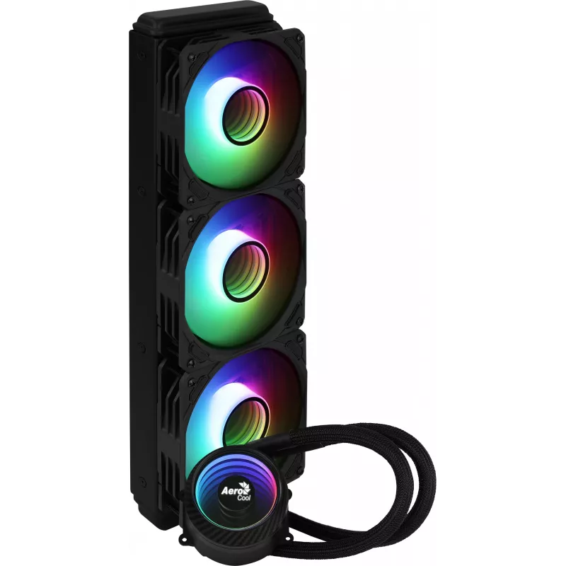 Aerocool MIRAGEL360 Υγρόψυξη CPU 3x12cm ARGB Ανεμιστήρες TDP 550W Μαύρο