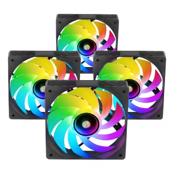 Mars Gaming MFSI4KIT Σύστημα ψύξης υπολογιστή Θήκη υπολογιστή Ανεμιστήρας 12 cm Μαύρο