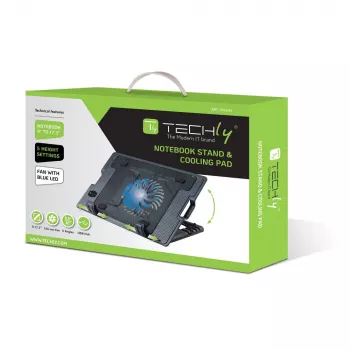 Techly Βάση και βάση ψύξης notebook για notebook έως 17,3 ίντσες