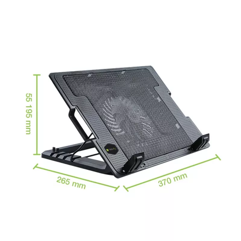 Techly Βάση και βάση ψύξης notebook για notebook έως 17,3 ίντσες