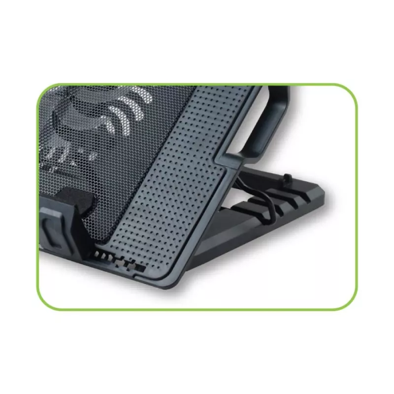Techly Βάση και βάση ψύξης notebook για notebook έως 17,3 ίντσες