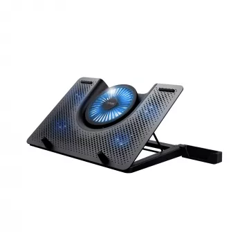 Trust GXT 1125 Quno Βάση laptop Μαύρο 43,2 cm (17 ίντσες)