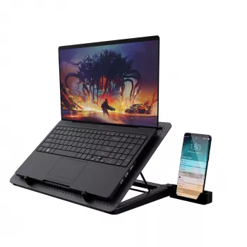 Trust GXT 1125 Quno Βάση laptop Μαύρο 43,2 cm (17 ίντσες)