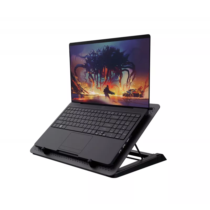 Trust GXT 1125 Quno Βάση laptop Μαύρο 43,2 cm (17 ίντσες)