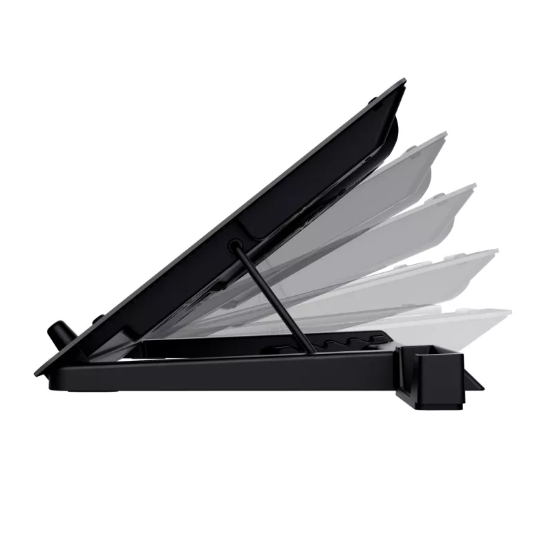 Trust GXT 1125 Quno Βάση laptop Μαύρο 43,2 cm (17 ίντσες)