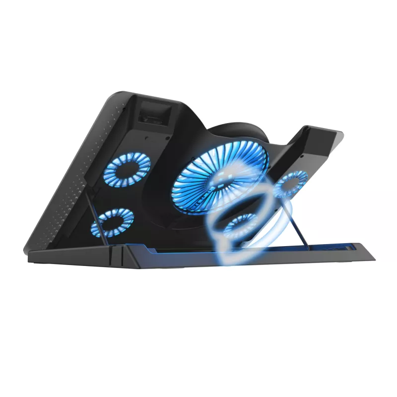 Trust GXT 1125 Quno Βάση laptop Μαύρο 43,2 cm (17 ίντσες)