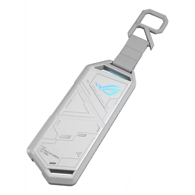 Θήκη SSD ASUS ROG Strix Arion White Edition — M.2 PCIe, USB Type-C 10 Gbit/s, για έναν SSD