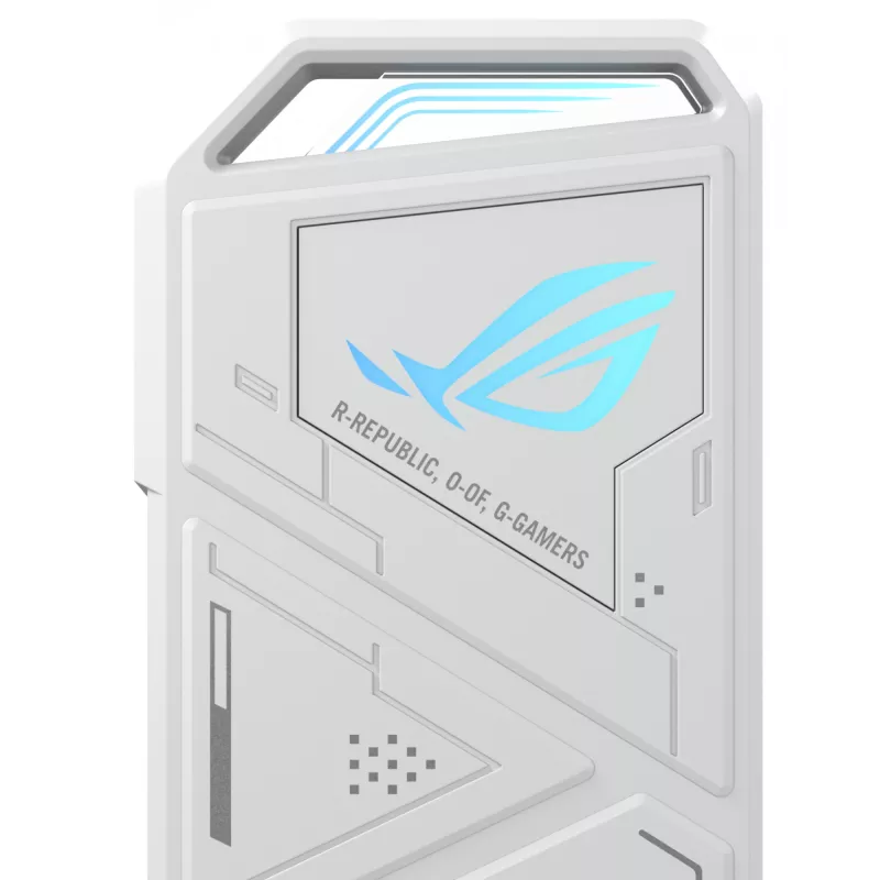 Θήκη SSD ASUS ROG Strix Arion White Edition — M.2 PCIe, USB Type-C 10 Gbit/s, για έναν SSD