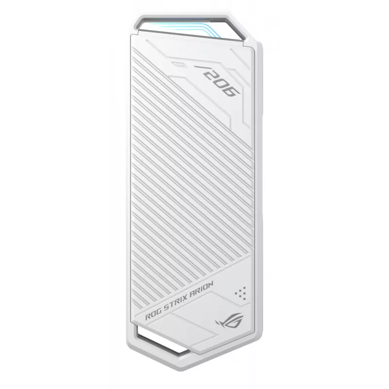Θήκη SSD ASUS ROG Strix Arion White Edition — M.2 PCIe, USB Type-C 10 Gbit/s, για έναν SSD