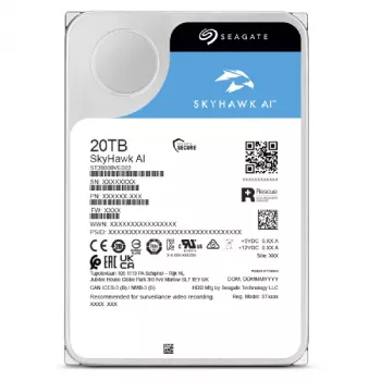 Seagate SkyHawk AI εσωτερικός σκληρός δίσκος 20 TB 7200 RPM 512 MB 3.5 ίντσες Serial ATA III