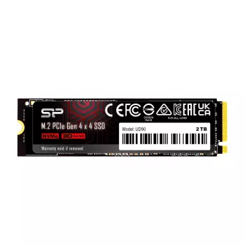 SSD Silicon Power UD90 SP02KGBP44UD9005 M.2 2280 NVMe, 2 TB, PCIe 4.0 x4, 5000 MB/s, 3D NAND