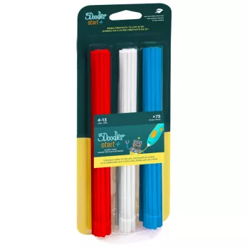 3Doodler Start 3DS-ECO-MIX1-75 Υλικό 3D εκτύπωσης Βιοδιασπώμενο πλαστικό Μπλε, Κόκκινο, Λευκό 1 g