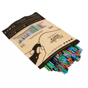 3Doodler Primary Pow Mixed Bag 250 Βιοδιασπώμενο πλαστικό Μπλε, Πράσινο, Γκρι, Κόκκινο 1 g